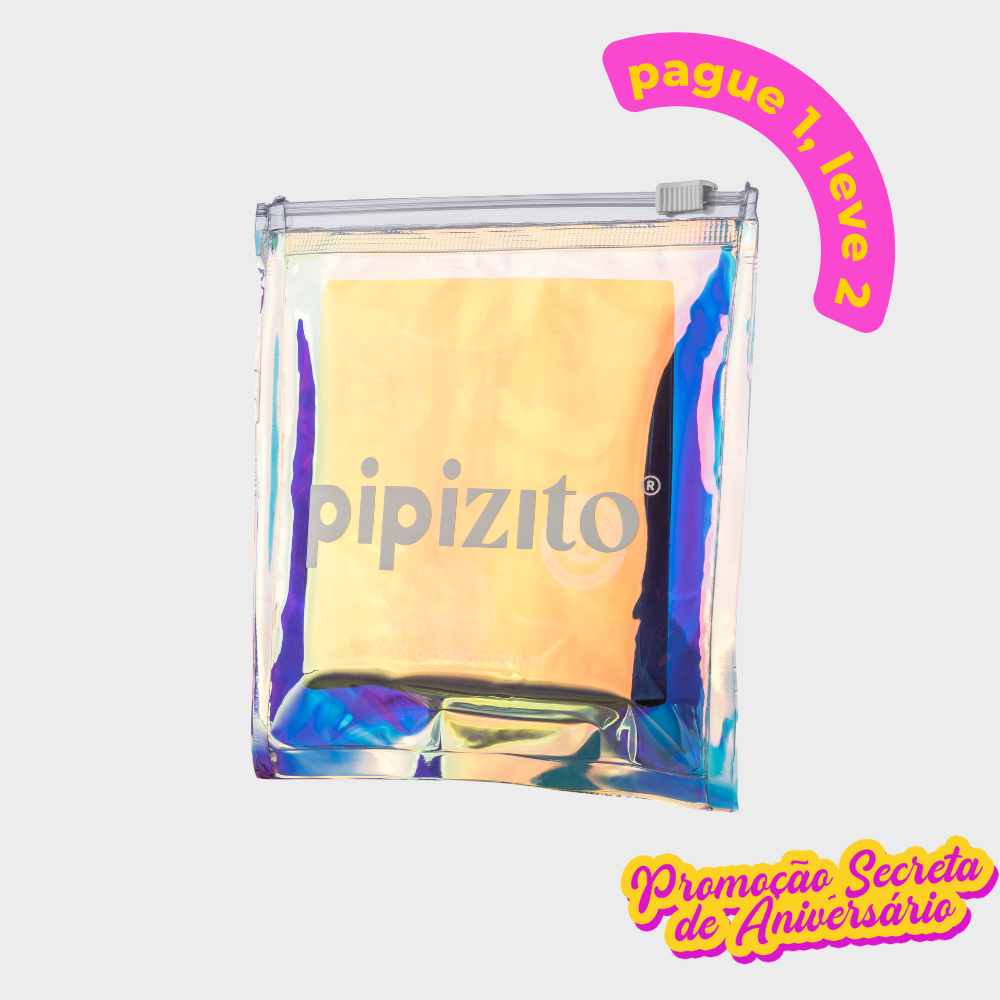 PAGUE 1, LEVE 2: Porta Pipizito Descartável Ziplock